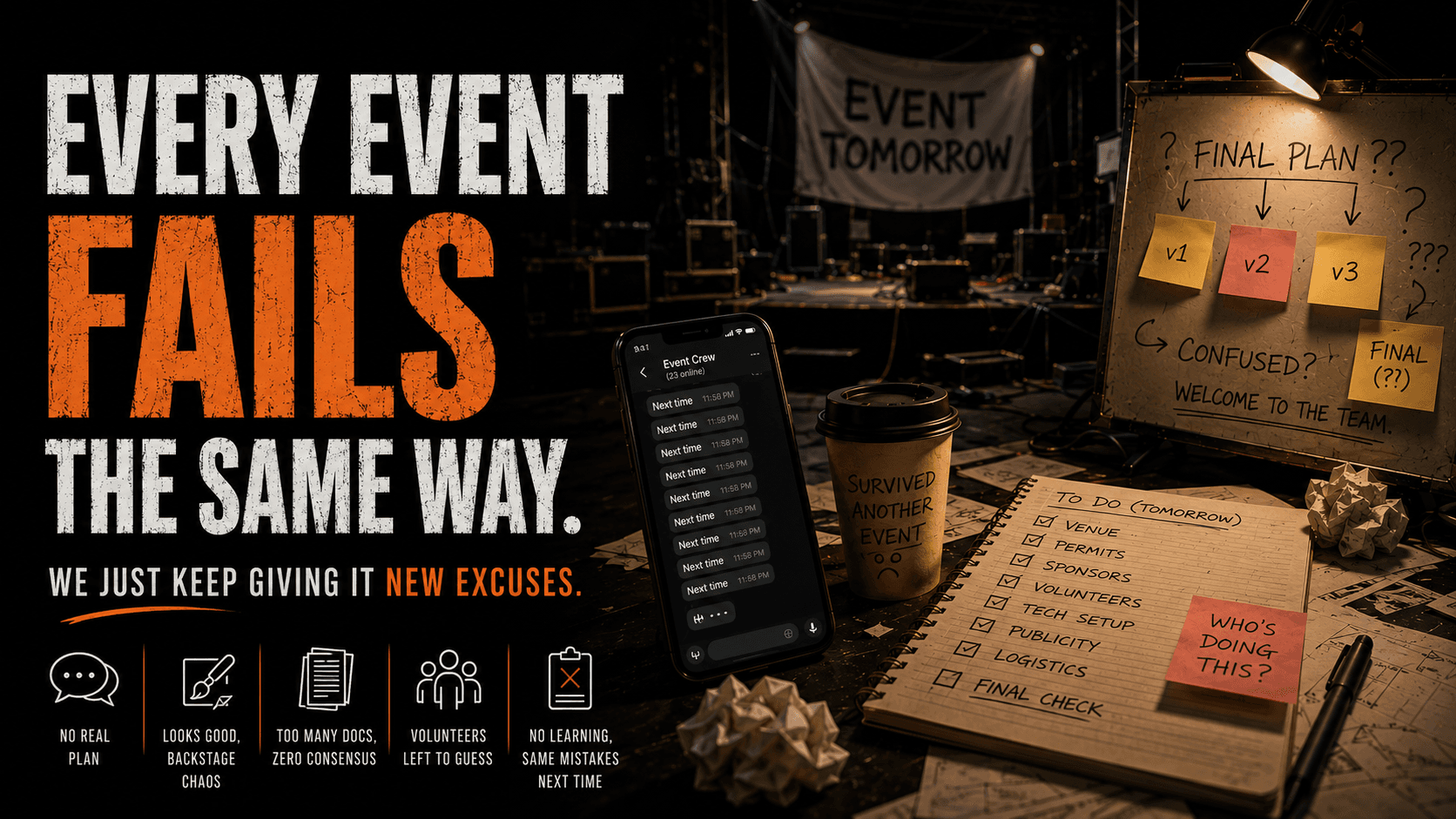 Every Event Fails the Same Way. We Just Keep Giving It New Excuses.